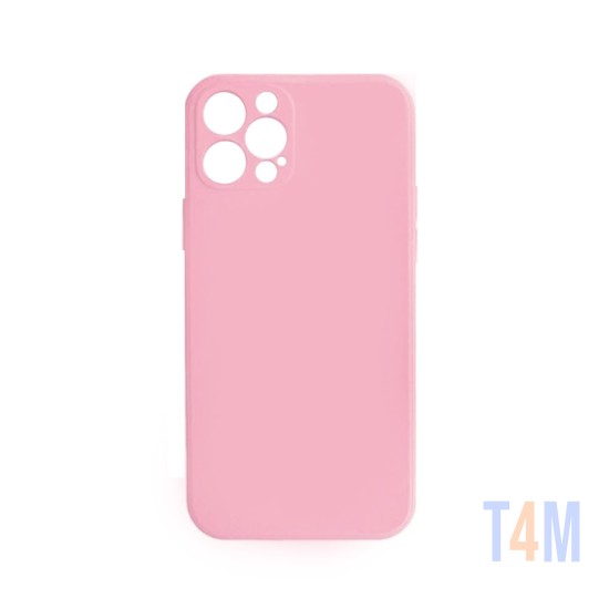 Capa de Silicone com Moldura de Câmera para Apple iPhone 11 Pro Rosa